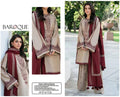 BAROUQE LAWN 3PC SUIT UNSTITCHED
