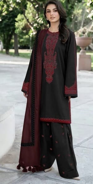 BAROUQE LAWN 3PC SUIT UNSTITCHED